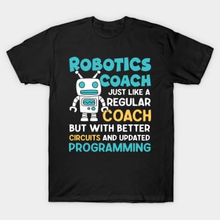 Robotics Coach Just Like a Regular Coach - Robotics Lovers T-Shirt